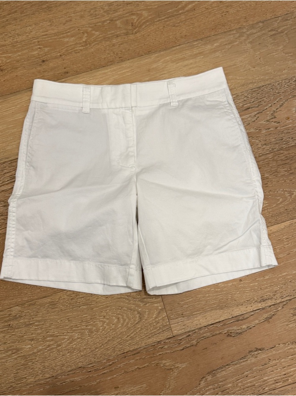 J. Crew White Bermuda Shorts